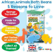 Load image into Gallery viewer, African Animal Bath Beans-The Bean People