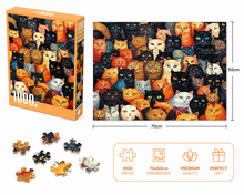 Load image into Gallery viewer, 1000Pc Jigsaw Puzzle- Cat Collection