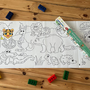 Animal World - Colouring Roll