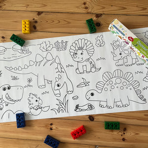 Dinosaur Paradise - Colouring Roll