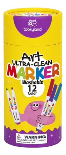 ULTRA-CLEAN Washable Markers - 12 Colours - Tookyland