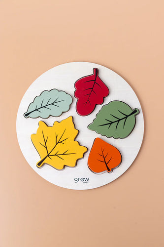 Grow Baby - Chunky Puzzle - Leaf