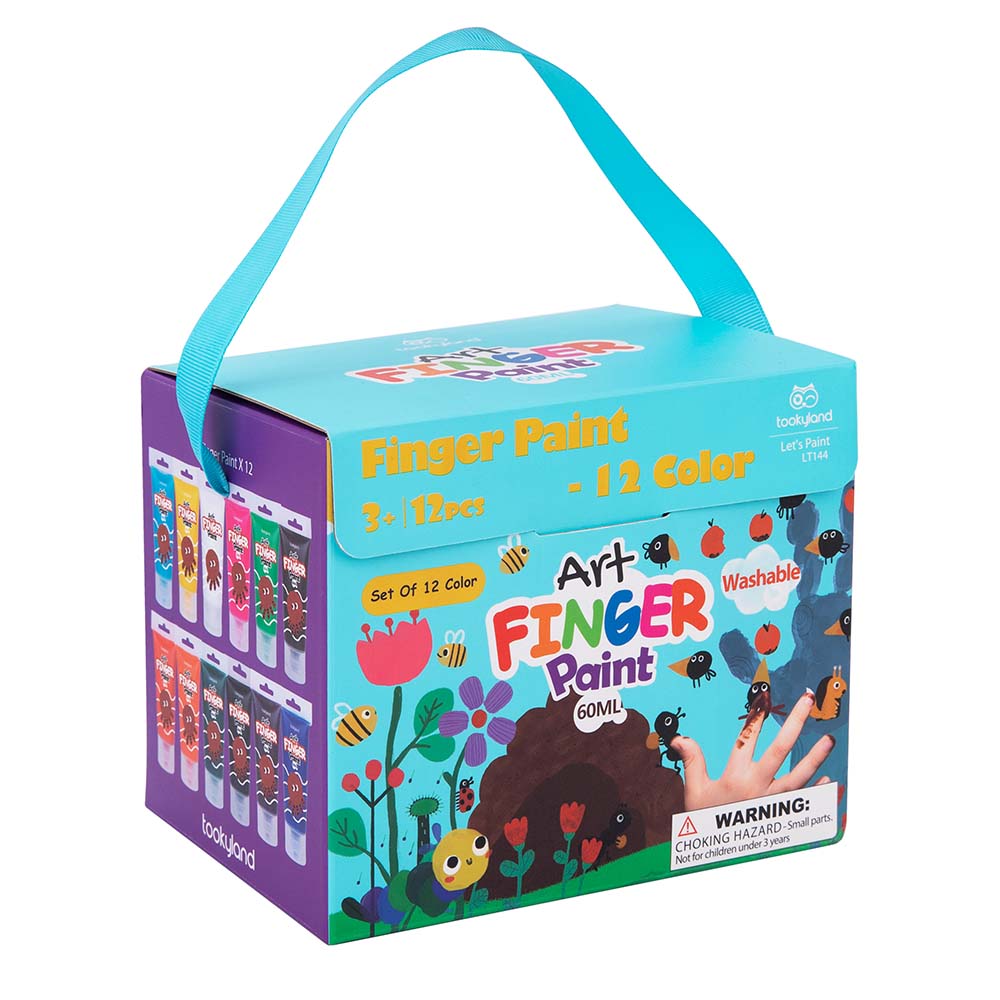 12 Pcs Finger Paint - Tookyland