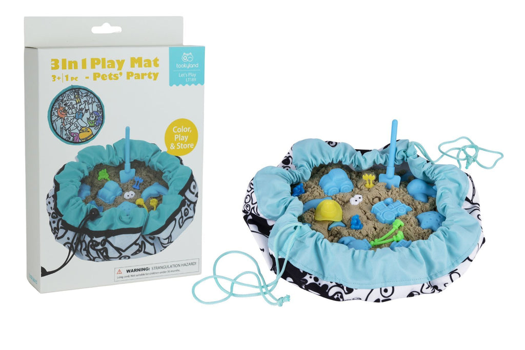 3 in 1 Play Mat - Pets' Party - Tookyland