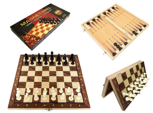 Magnetic 3 in 1 Chess Board