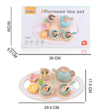 Load image into Gallery viewer, Wooden Afternoon Tea Set