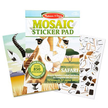Load image into Gallery viewer, Melissa &amp; Doug Mosaic Sticker Pad – Safari Animals