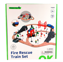 Load image into Gallery viewer, Fire Rescue Train - Tooky Toy