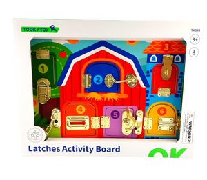 Latches Activity Board- Tooky Toy