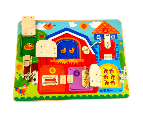 Latches Activity Board- Tooky Toy