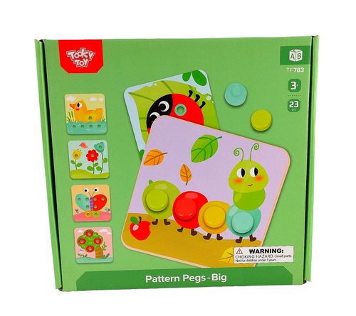 Big Pattern Pegs - Tooky Toy
