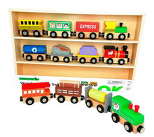 Load image into Gallery viewer, Wooden Train Set - Tooky Toy