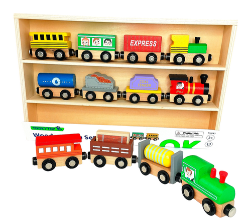 Wooden Train Set - Tooky Toy