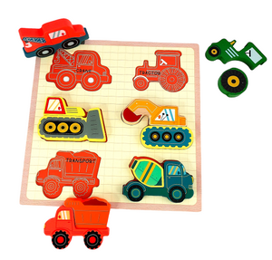 Cognitive Construction Vehicle Chunky Puzzle - Hakko Toys