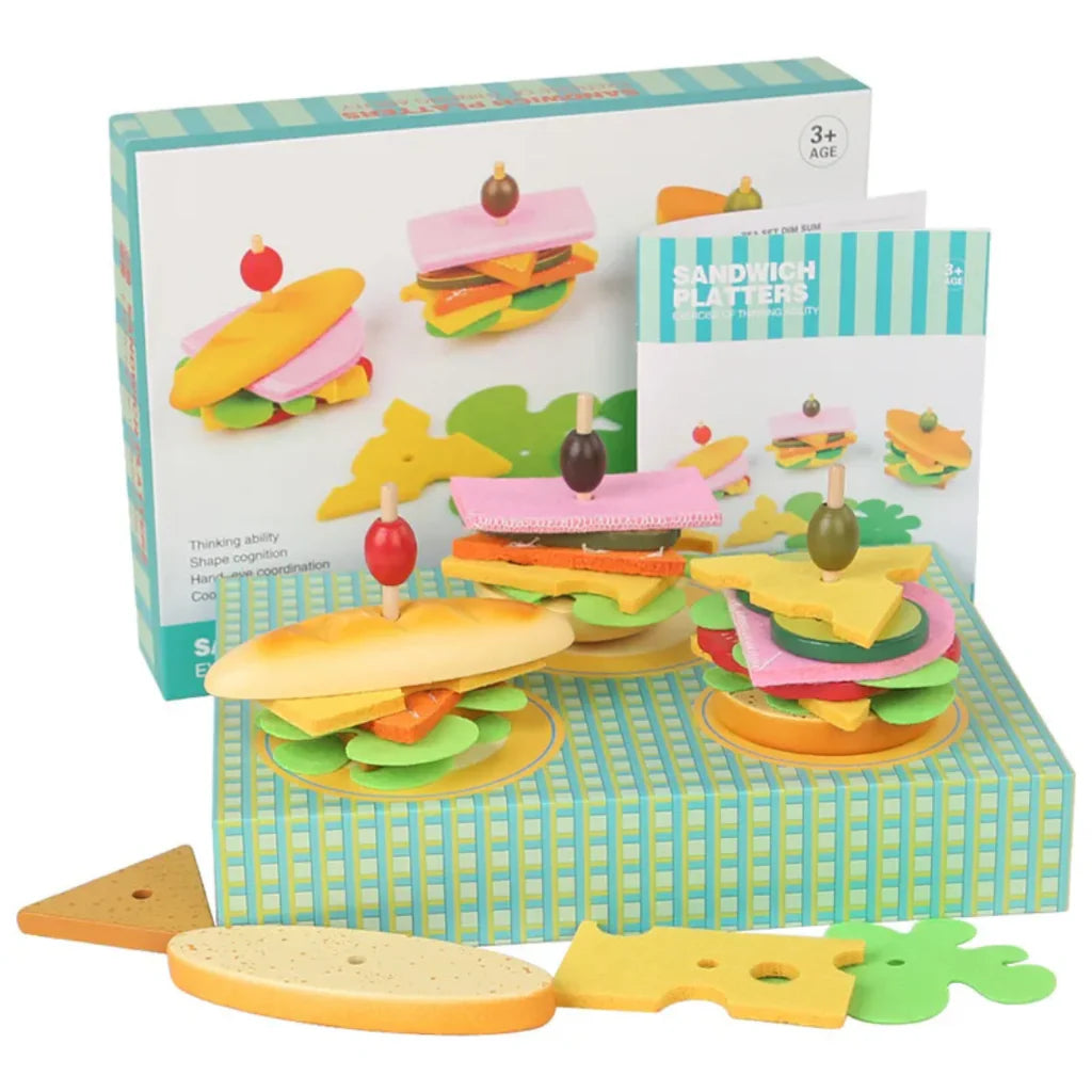 Wooden Sandwich Platter Stacker