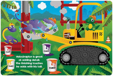 Load image into Gallery viewer, Touch and Feel Silicone Board Book - Dinosaur Constructors