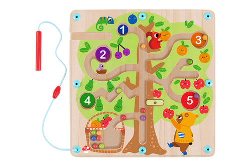 Magnetic Counting Maze Tree - Tooky Toy