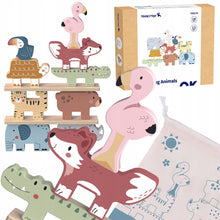 Load image into Gallery viewer, Wooden Stacking Animals - Tooky Toy
