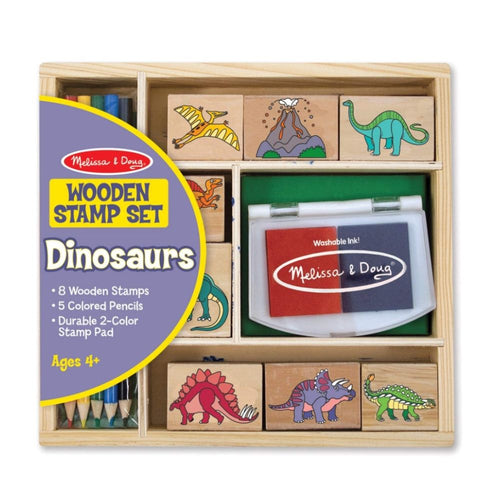 Melissa & Doug Dinosaur Wooden Stamp Set
