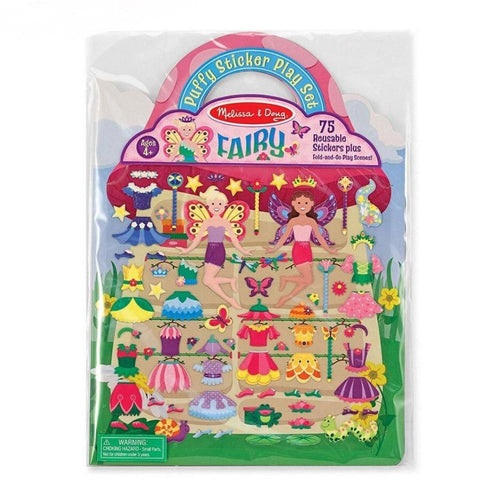 Melissa & Doug Puffy Reusable Sticker Play Set – Fairy