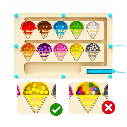 Magnetic Icecream Activity - Colour Recognition