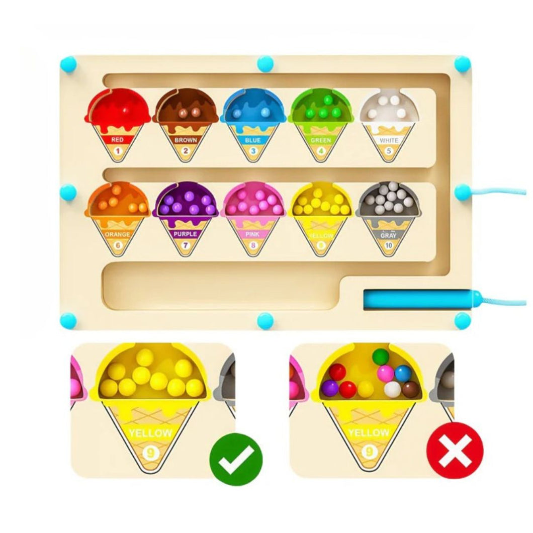 Magnetic Icecream Activity - Colour Recognition