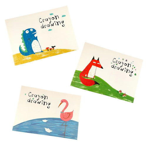 Blank Colouring/Drawing Book - Assorted Designs