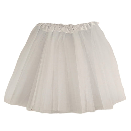 White Tulle Tutu with Satin Band