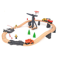 Load image into Gallery viewer, Construction Yard Train Set - Tooky Toy