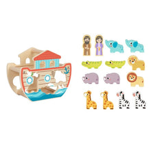 Load image into Gallery viewer, Wooden Noah's Ark- Hi Pando