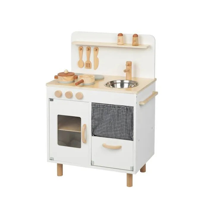 Wooden Kitchen - Cream - Tooky Toy