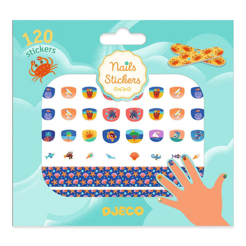 Djeco Nail Stickers - Mediteranean