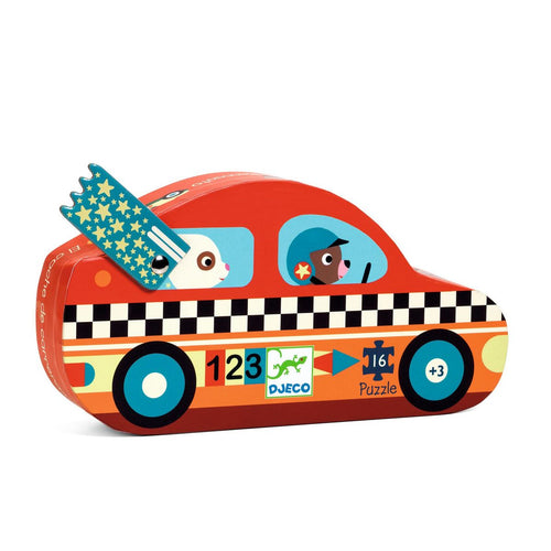 Djeco Silhouette Puzzle - The Racing Car