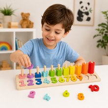 Load image into Gallery viewer, Wooden Counting Stacker- Hi Pando