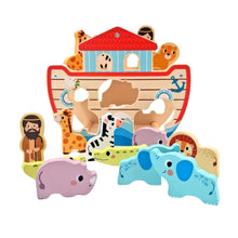 Load image into Gallery viewer, Wooden Noah's Ark- Hi Pando