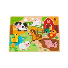 Load image into Gallery viewer, Stackable Chunky Farm Puzzle - hi Pando