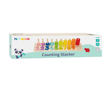 Load image into Gallery viewer, Wooden Counting Stacker- Hi Pando