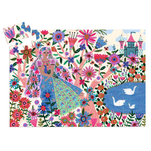 Djeco Sillouette Puzzle - The Princess and Her Peacock - 36 pieces