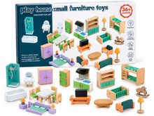 Load image into Gallery viewer, Wooden Dolls House Furniture