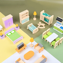 Load image into Gallery viewer, Wooden Dolls House Furniture