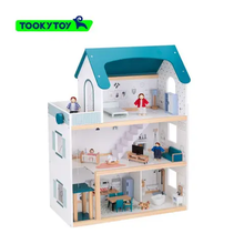 Load image into Gallery viewer, Elegant Wooden Doll House- Tooky Toy
