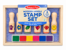 Load image into Gallery viewer, Wooden Handle Stamp Set- Melissa &amp; Doug