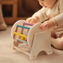 Load image into Gallery viewer, Wooden Montessori Drum Roller