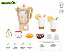 Load image into Gallery viewer, Tooky Toy Wooden Blender Set