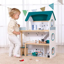 Load image into Gallery viewer, Elegant Wooden Doll House- Tooky Toy