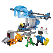 Load image into Gallery viewer, Police Force Helicopter Build 164Pcs- Cogo