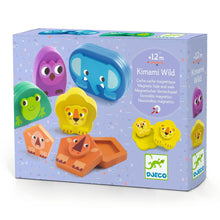 Load image into Gallery viewer, Djeco Kimami Wild - Wooden Magnetic Hide &amp; Seek Game