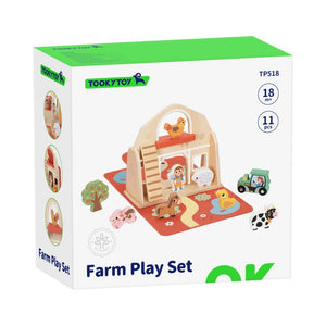 Wooden Farm Play Set - TookyToy
