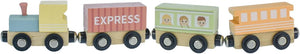 My Forest Friends Wooden Train and Carriage Set - Tooky Toy