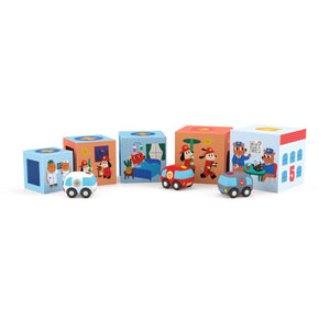 Djeco Topani Car Stacking Blocks